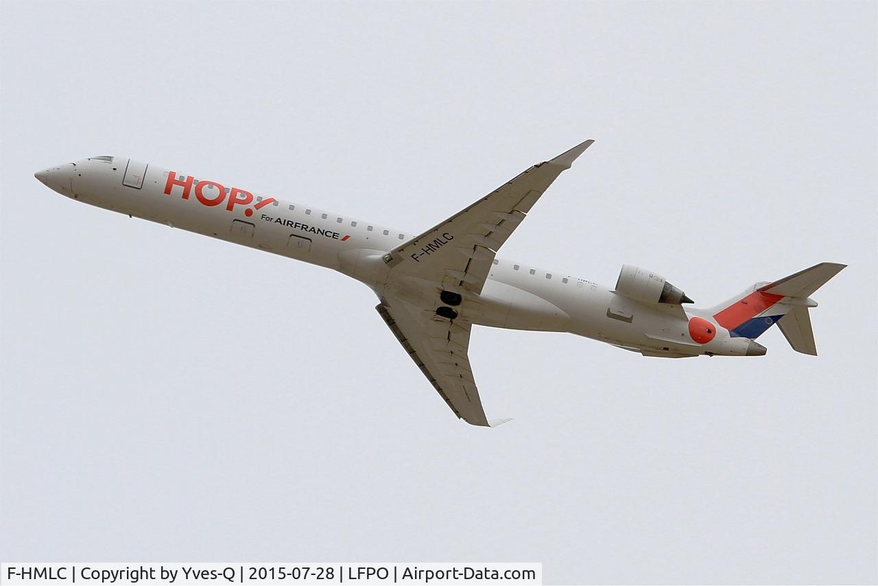 F-HMLC, 2010 Bombardier CRJ-1000EL NG (CL-600-2E25) C/N 19006, Bombardier CRJ-1000, Take off rwy 24, Paris-Orly airport (LFPO-ORY)
