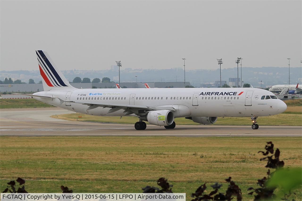 F-GTAQ, 2008 Airbus A321-211 C/N 3399, Airbus A321-211,Take off  run rwy 08, Paris-Orly airport (LFPO-ORY)