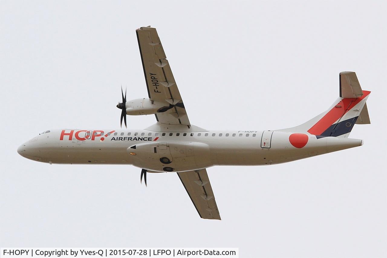 F-HOPY, 2015 ATR 72-600 (72-212A) C/N 1237, ATR 72-600, Take off rwy 24, Paris-Orly airport (LFPO-ORY)