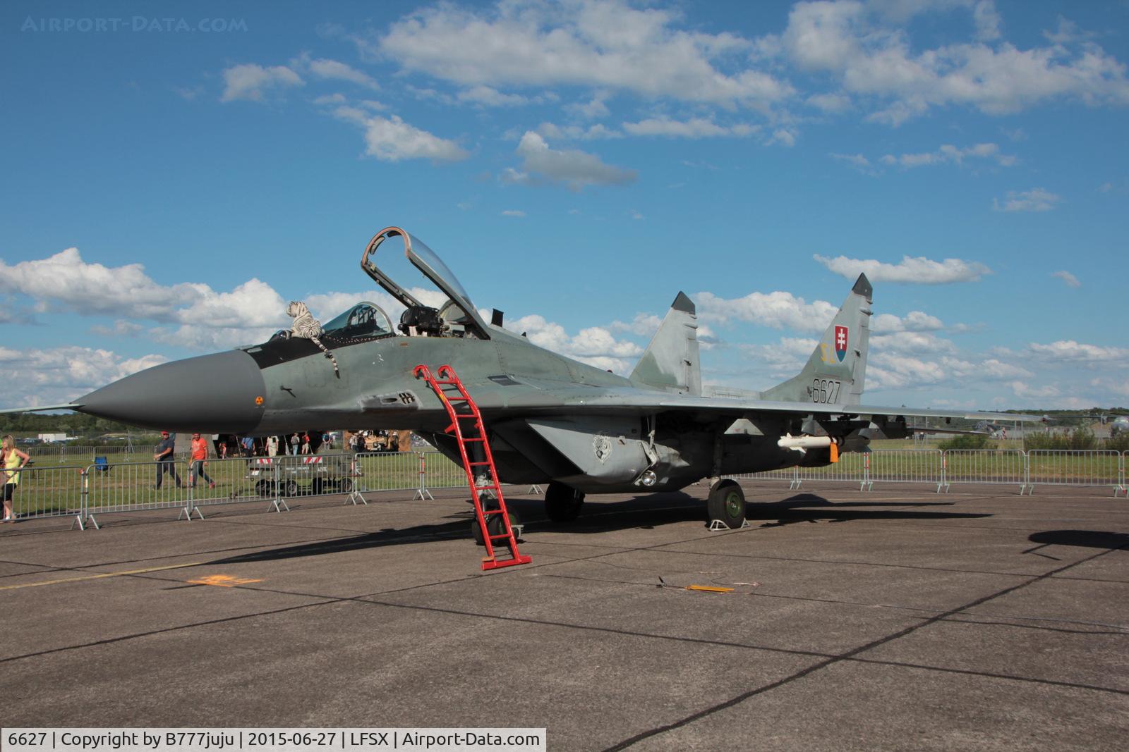 6627, Mikoyan-Gurevich MiG-29AS C/N 2960536066, at Luxeuil