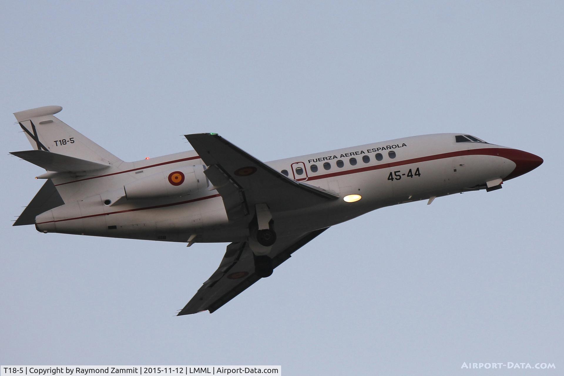 T18-5, 1989 Dassault Falcon 900 C/N 73, Dassault Falcon900 T18-5/45-44 Spanish Air Force