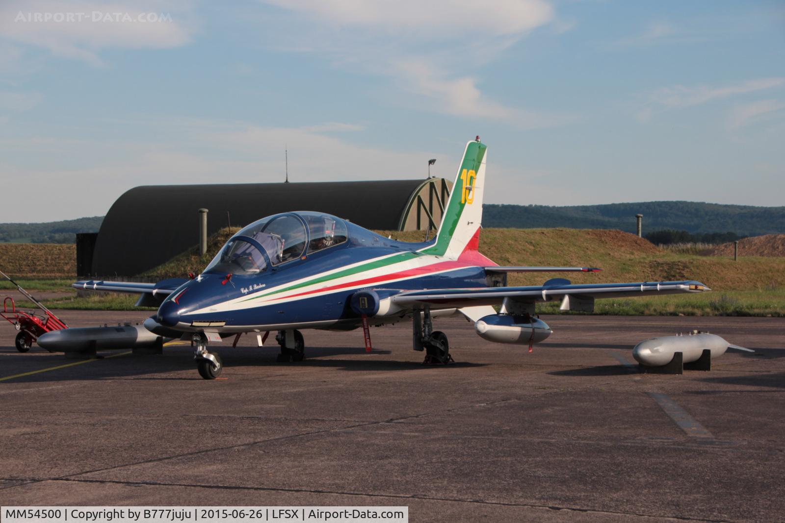MM54500, Aermacchi MB-339PAN C/N 6707/102/AA048, at Luxeuil