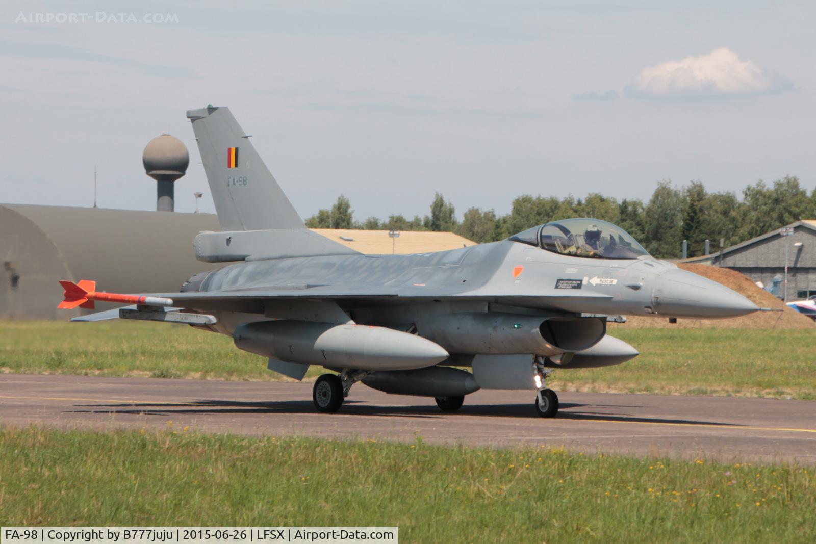 FA-98, 1988 SABCA F-16AM Fighting Falcon C/N 6H-98, at Luxeuil