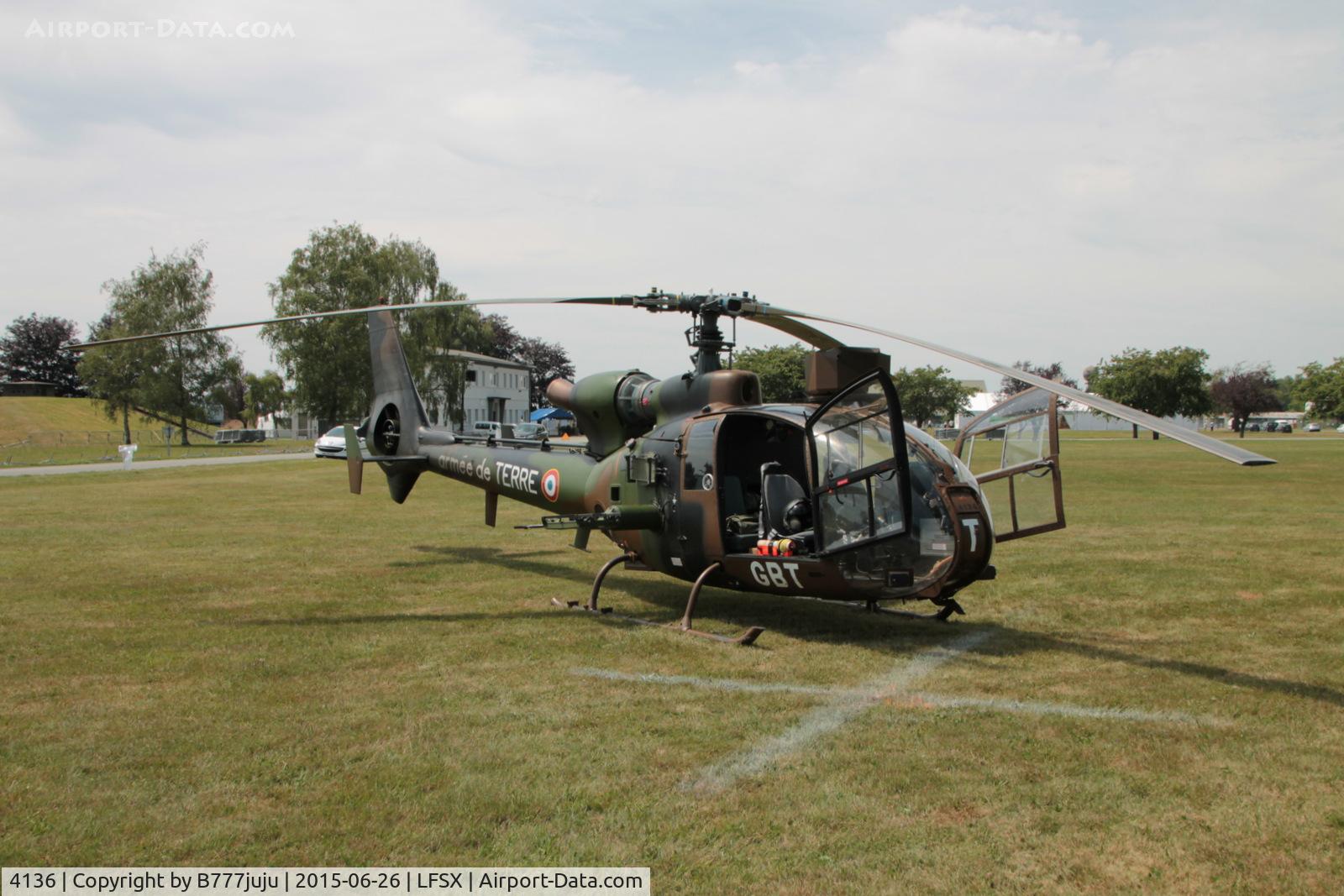 4136, Aérospatiale SA-342M Gazelle C/N 2136, at Luxeuil