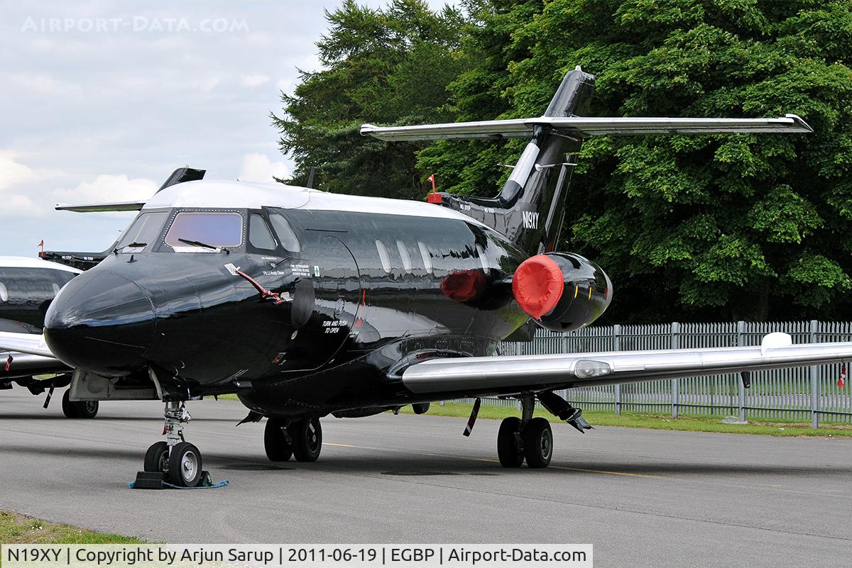 N19XY, 1966 Hawker Siddeley HS.125 Dominie T.1 C/N 25055, On display at the Cotswold Airshow 2011.