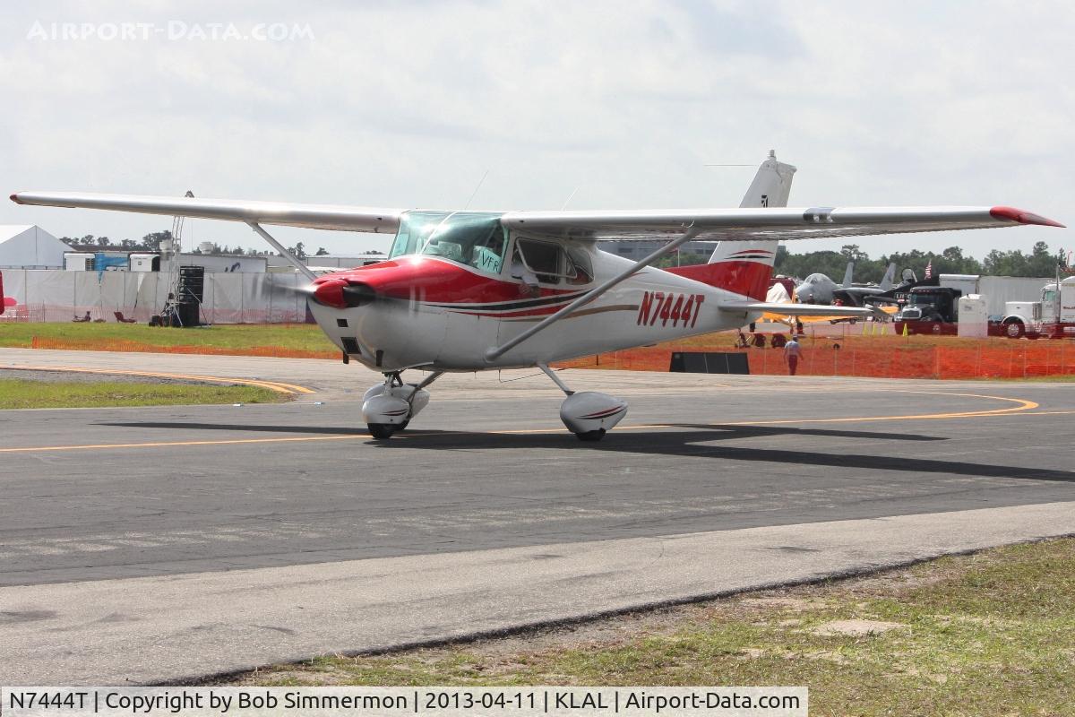 N7444T, 1959 Cessna 172A C/N 47044, Arriving at Lakeland, FL - Sun N Fun 2013