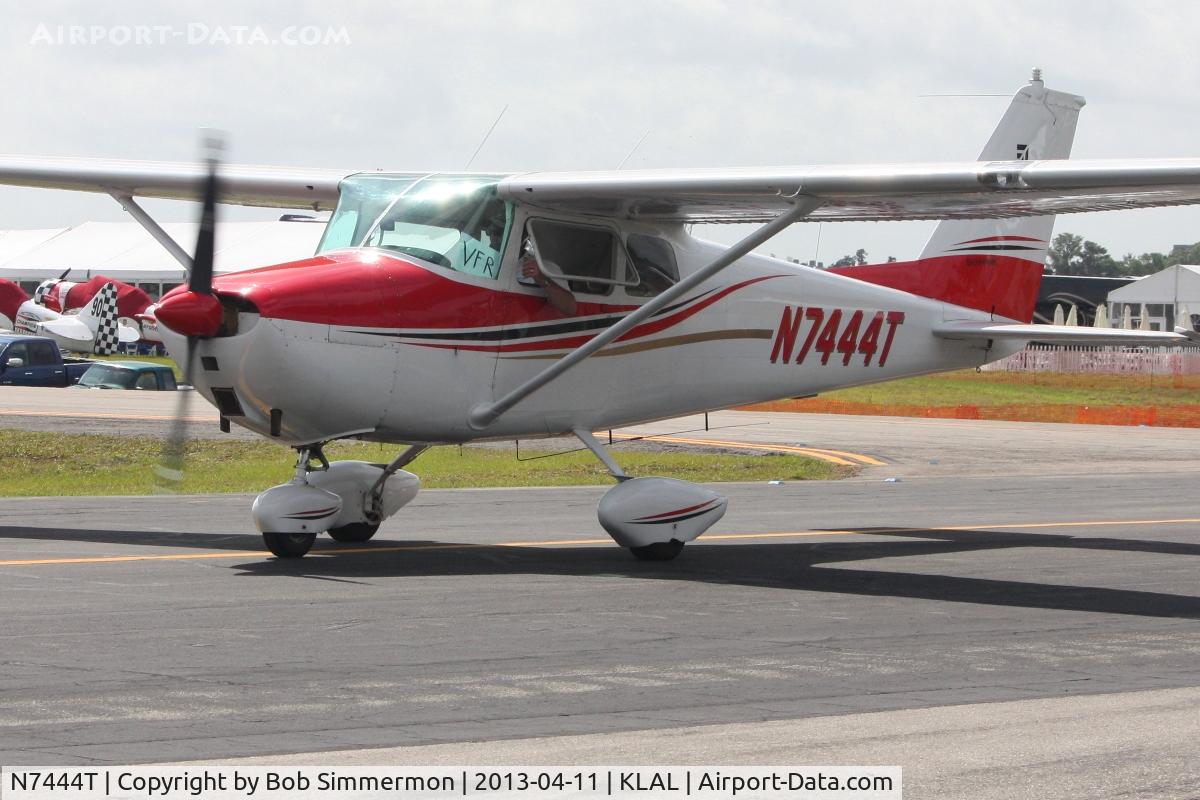 N7444T, 1959 Cessna 172A C/N 47044, Arriving at Lakeland, FL - Sun N Fun 2013