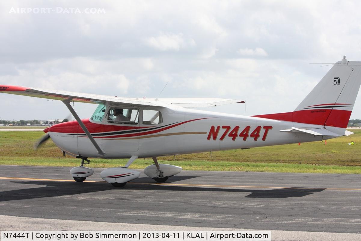 N7444T, 1959 Cessna 172A C/N 47044, Arriving at Lakeland, FL - Sun N Fun 2013