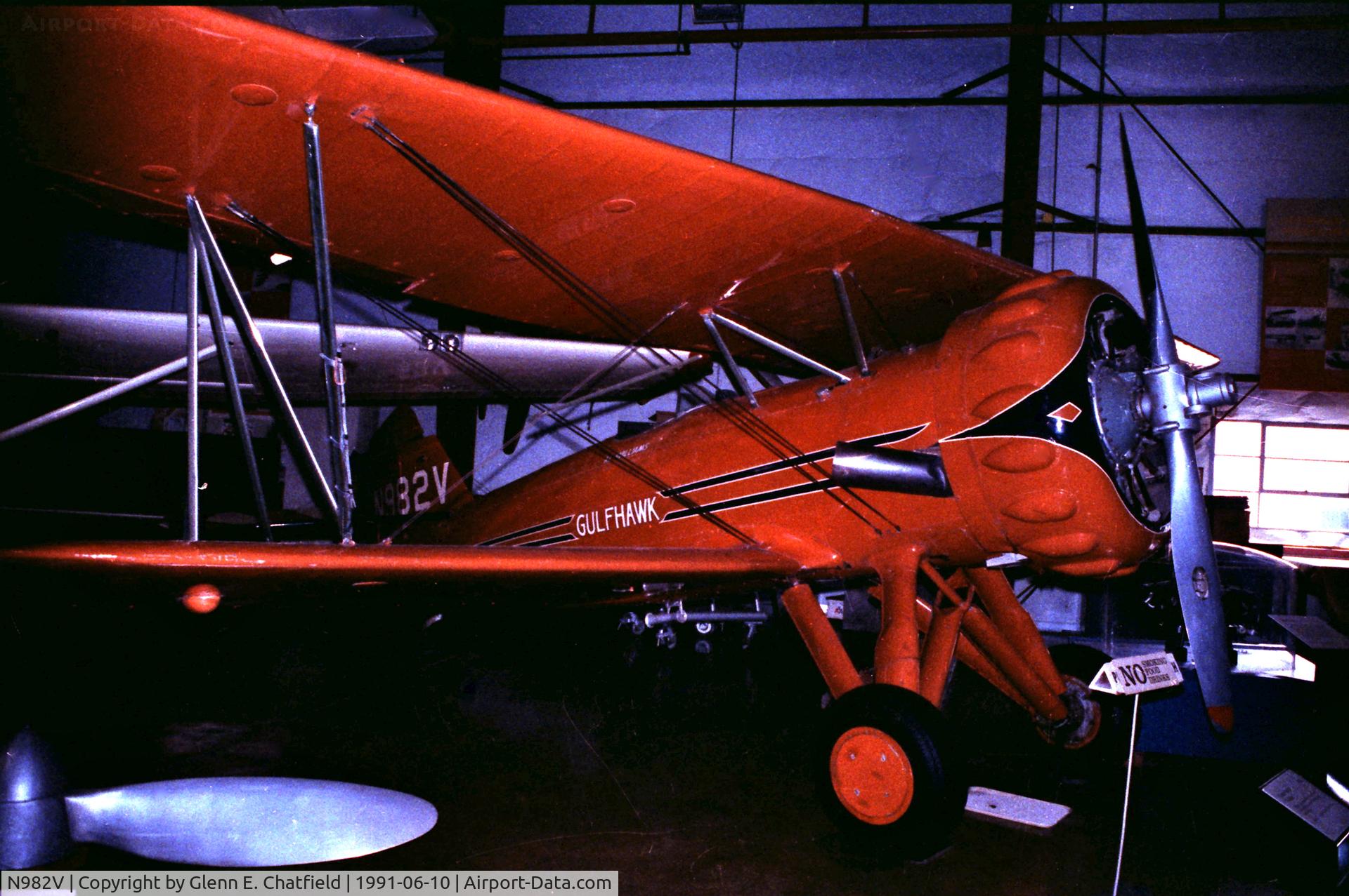 N982V, 1929 Curtiss-Wright Hawk 1A C/N 1, At the Garber restoration facility