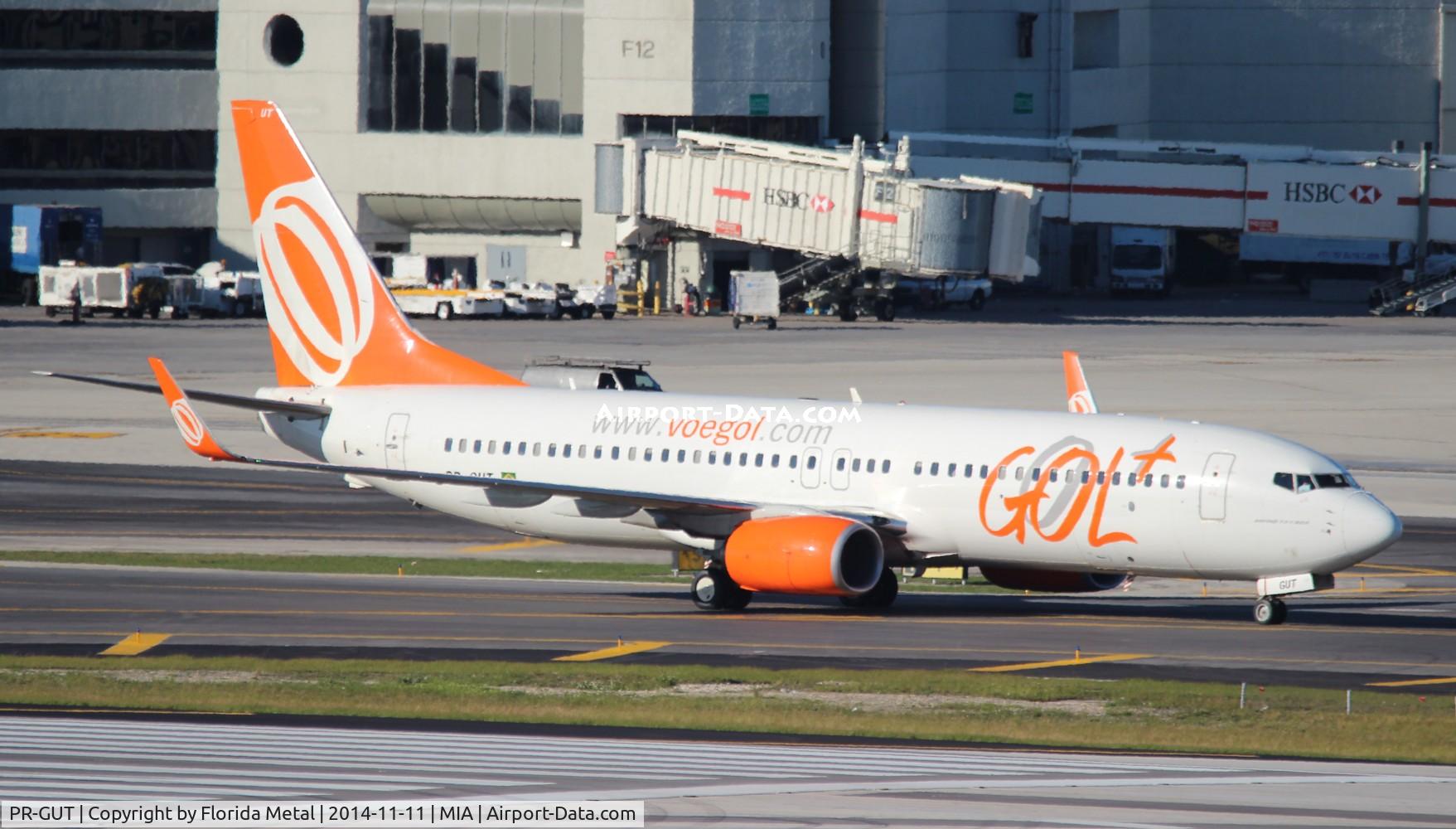 PR-GUT, 2012 Boeing 737-8HX C/N 38878, GOL Brazil