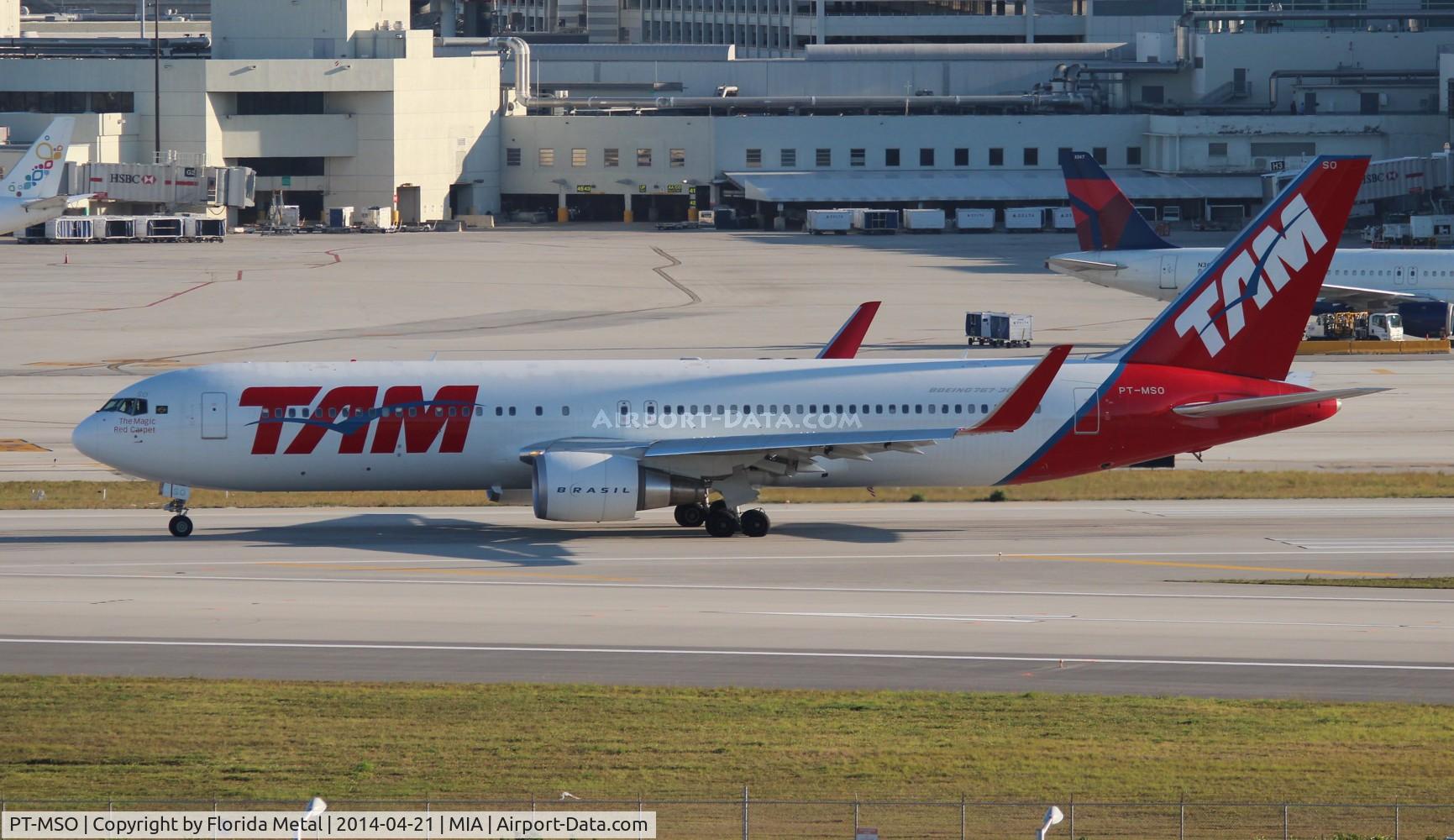 PT-MSO, 2012 Boeing 767-316/ER C/N 41747, TAM 767-300