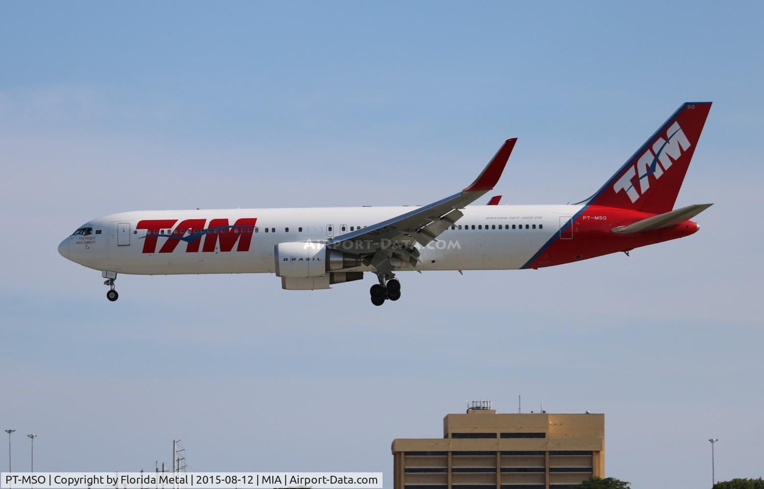 PT-MSO, 2012 Boeing 767-316/ER C/N 41747, TAM 767-300