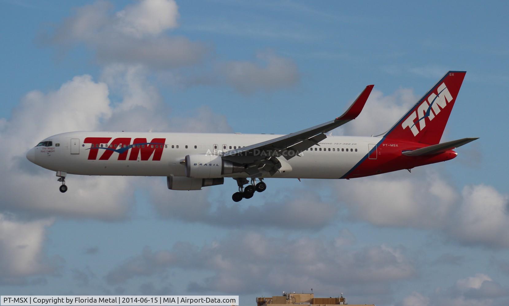 PT-MSX, 2012 Boeing 767-316/ER C/N 41993, TAM 767-300