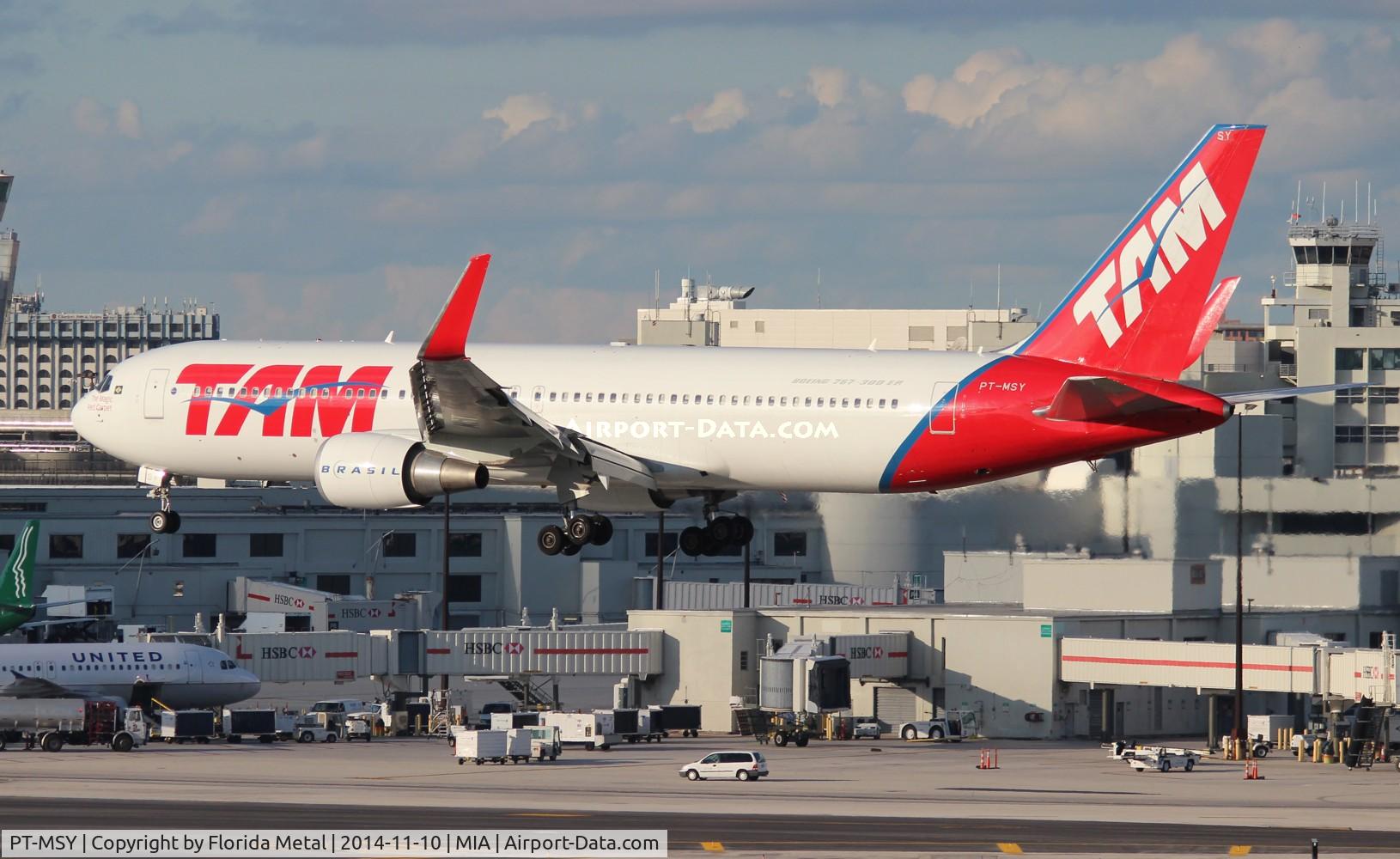 PT-MSY, 2012 Boeing 767-316/ER C/N 42214, TAM 767-300