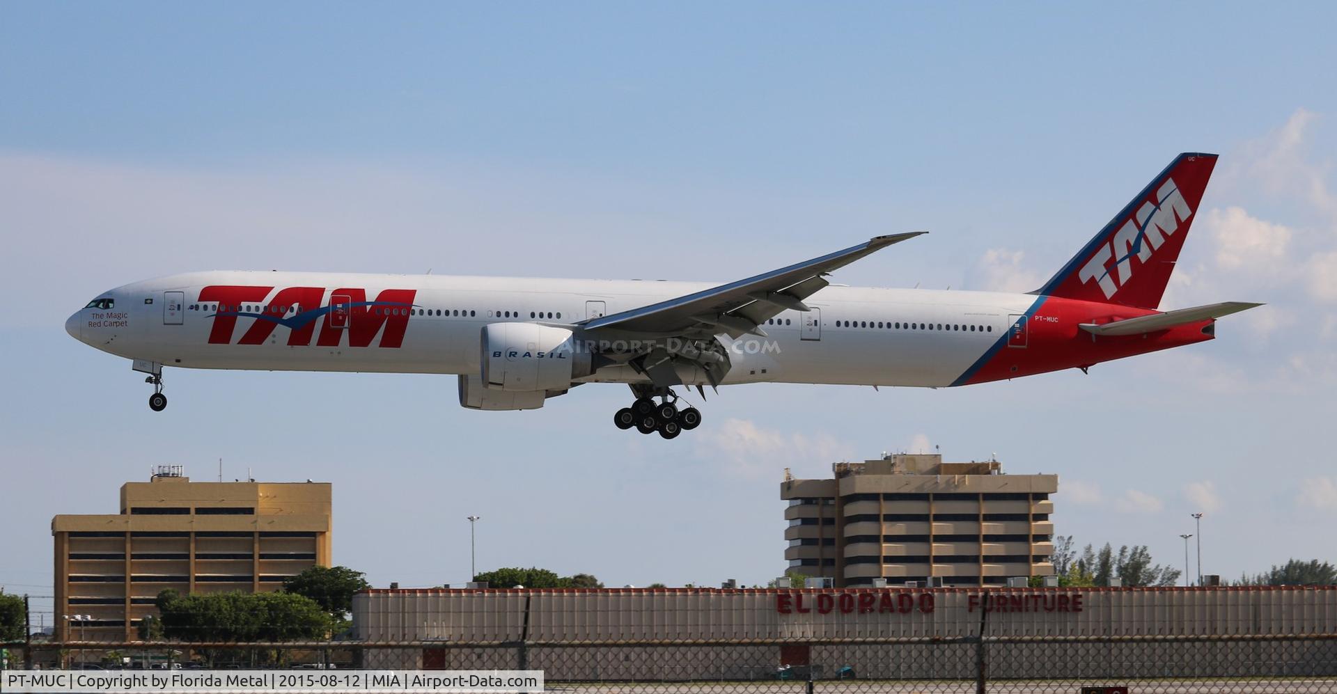 PT-MUC, 2008 Boeing 777-32W/ER C/N 37666, TAM 777-300