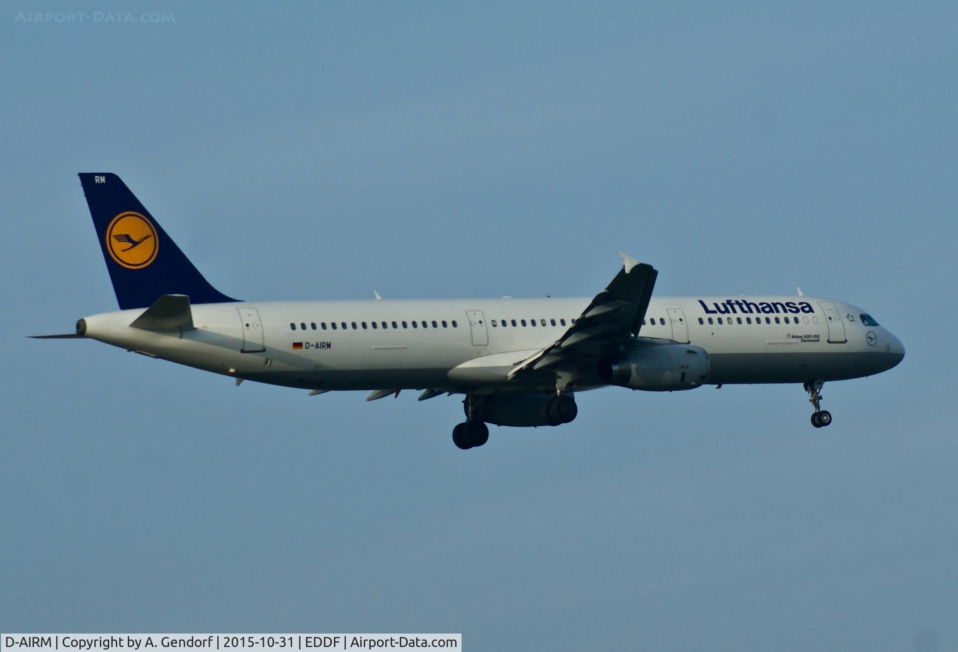 D-AIRM, 1994 Airbus A321-131 C/N 0518, Lufthansa, seen here on short finals at Frankfurt Rhein/Main(EDDF)