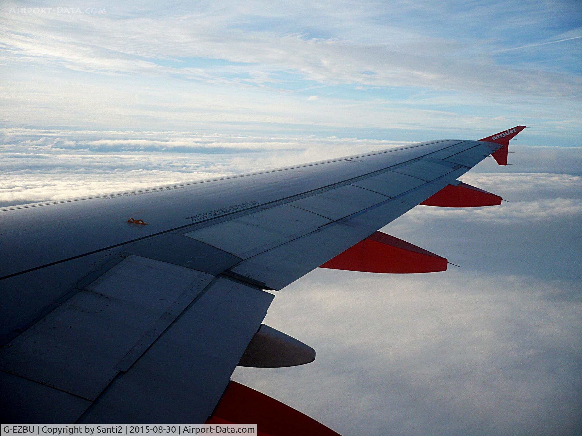 G-EZBU, 2007 Airbus A319-111 C/N 3118, In flight.