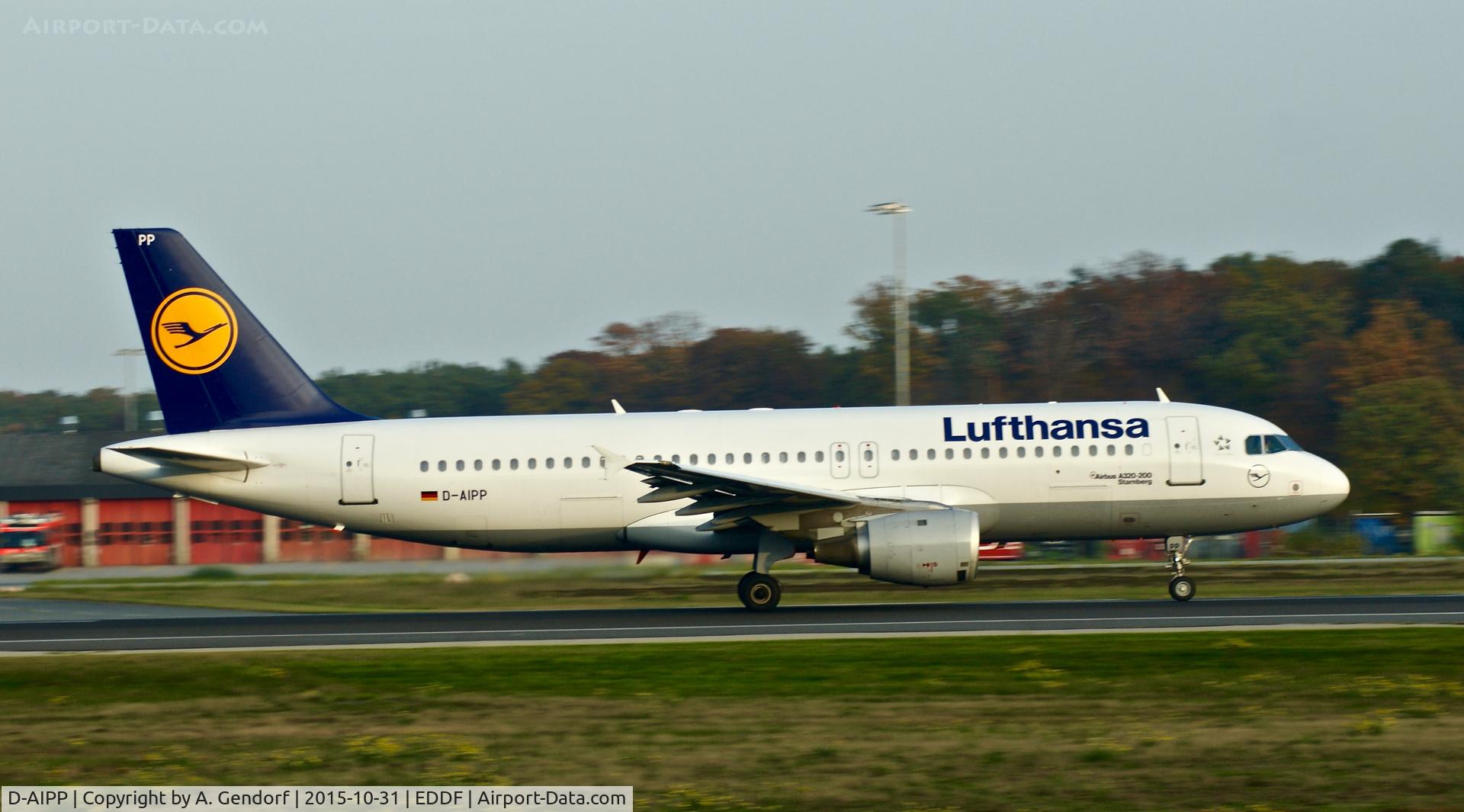 D-AIPP, 1990 Airbus A320-211 C/N 110, Lufthansa, seen here on RWY 18 at Frankfurt Rhein/Main(EDDF)