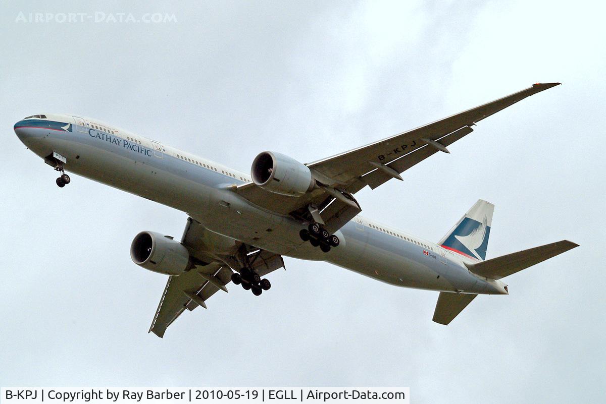 B-KPJ, 2008 Boeing 777-367/ER C/N 36157, Boeing 777-367ER [36157] (Cathay Pacific Airways) Home~G 19/05/2010. On approach 27R.