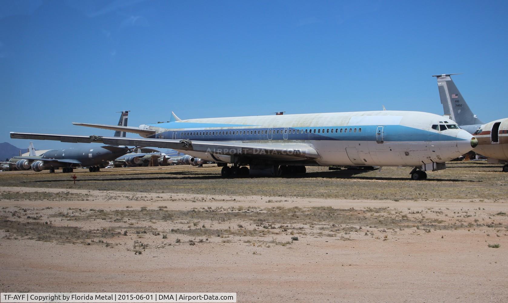 TF-AYF, 1988 Boeing 707-358B C/N 20097, Ex El Al 707-300 being used for parts for KC-135s