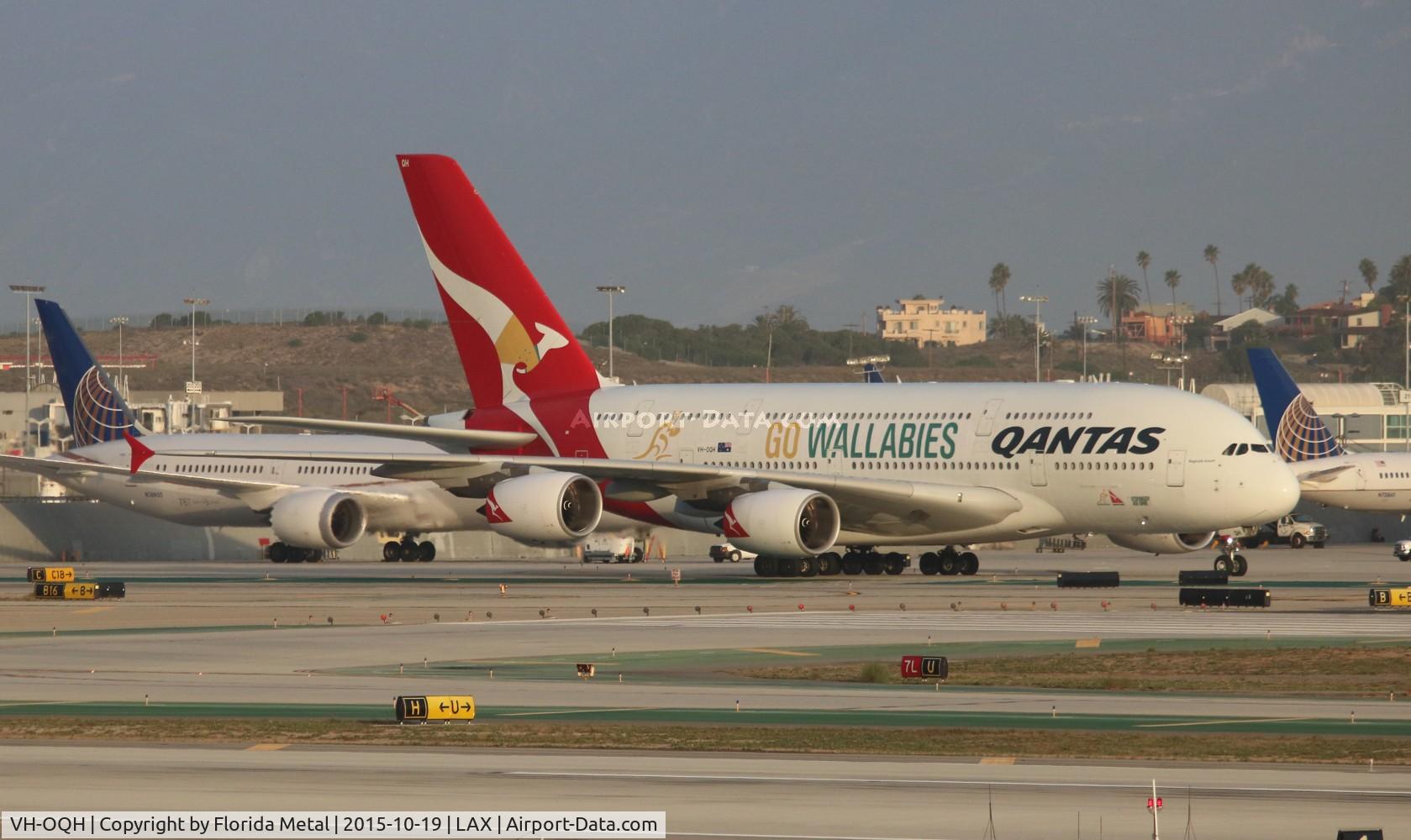 VH-OQH, 2009 Airbus A380-842 C/N 050, Qantas Wallabies A380