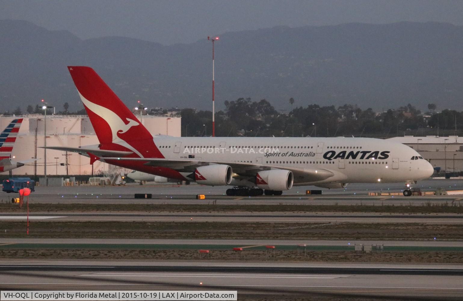 VH-OQL, 2011 Airbus A380-842 C/N 074, Qantas A380