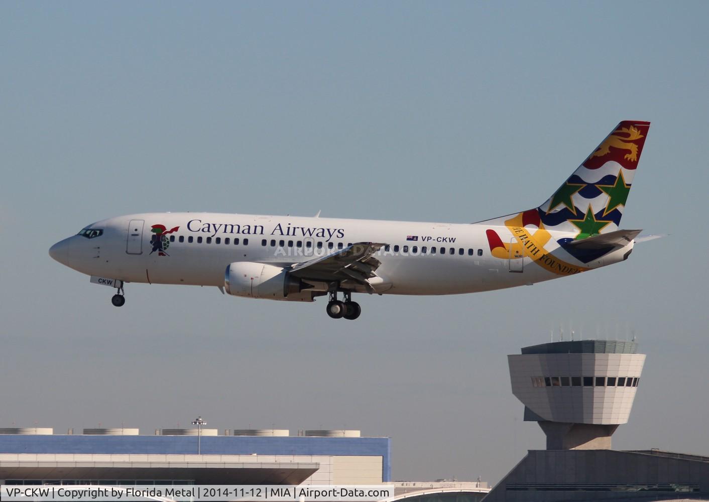 VP-CKW, 1996 Boeing 737-36E C/N 26322, Cayman Airways