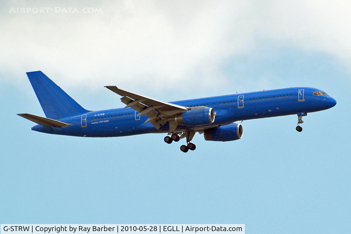 G-STRW, 1990 Boeing 757-28A C/N 24543, Boeing 757-28A [24543] (Astraeus) Home~G 28/05/2010. On approach 27L.
