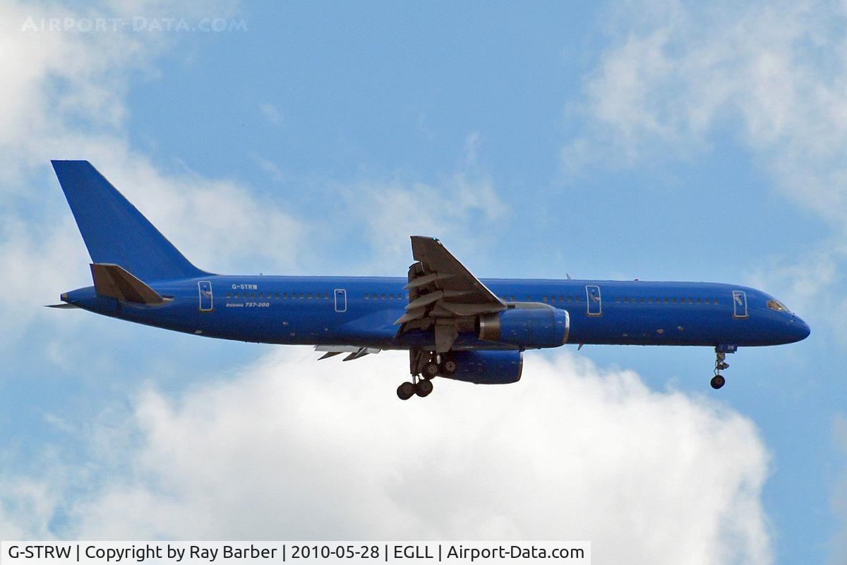 G-STRW, 1990 Boeing 757-28A C/N 24543, Boeing 757-28A [24543] (Astraeus) Home~G 28/05/2010. On approach 27L.