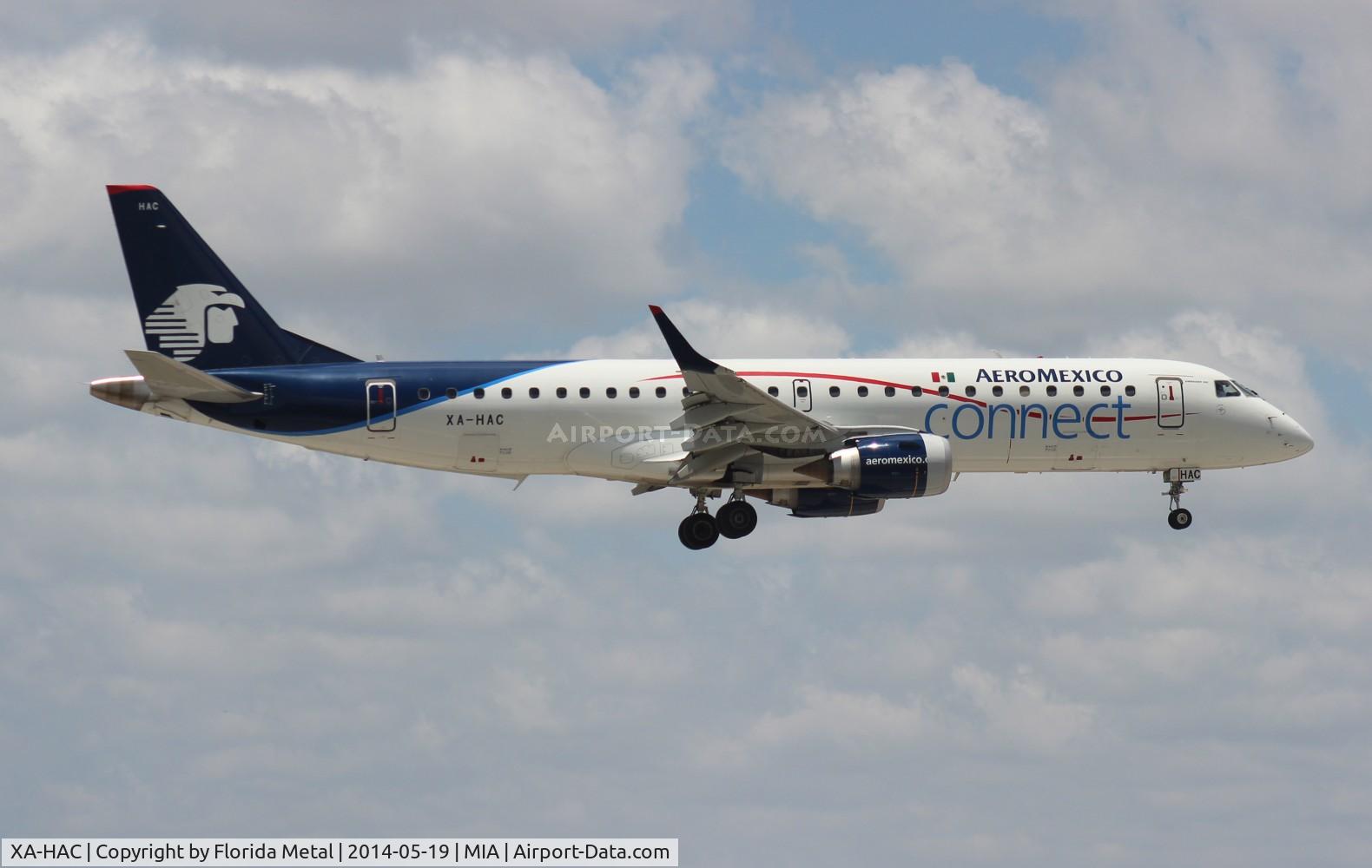 XA-HAC, 2011 Embraer 190LR (ERJ-190-100LR) C/N 19000466, Aeromexico