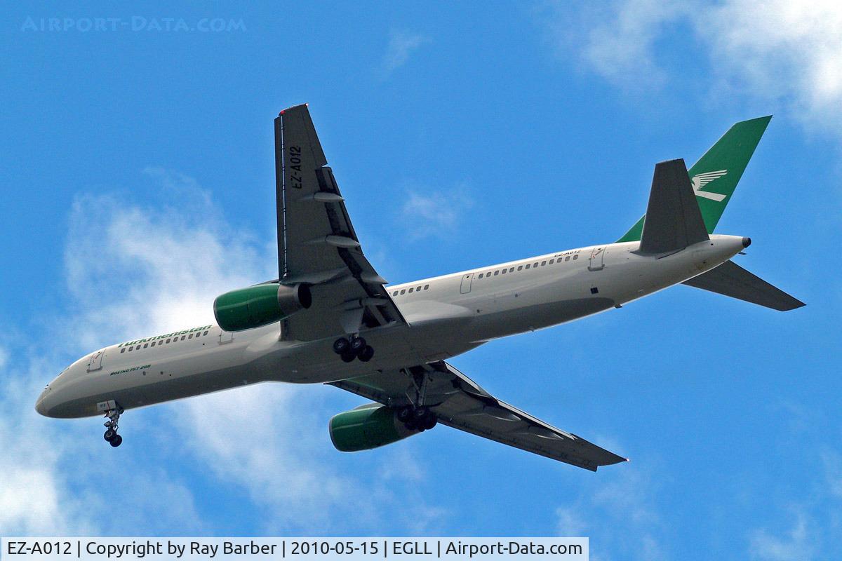 EZ-A012, 1996 Boeing 757-22K C/N 28337, Boeing 757-22K [28337] (Turkmenistan Airlines) Home~G 15/05/2010. On approach 27R.