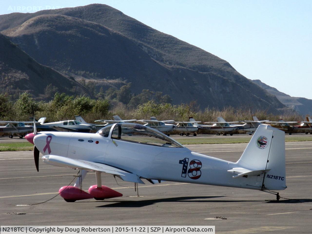 N218TC, 2007 Vans RV-8 C/N 82071, 2007 Cone VAN's RV-8, Lycoming O-360-B1A 168 hp, at transient ramp