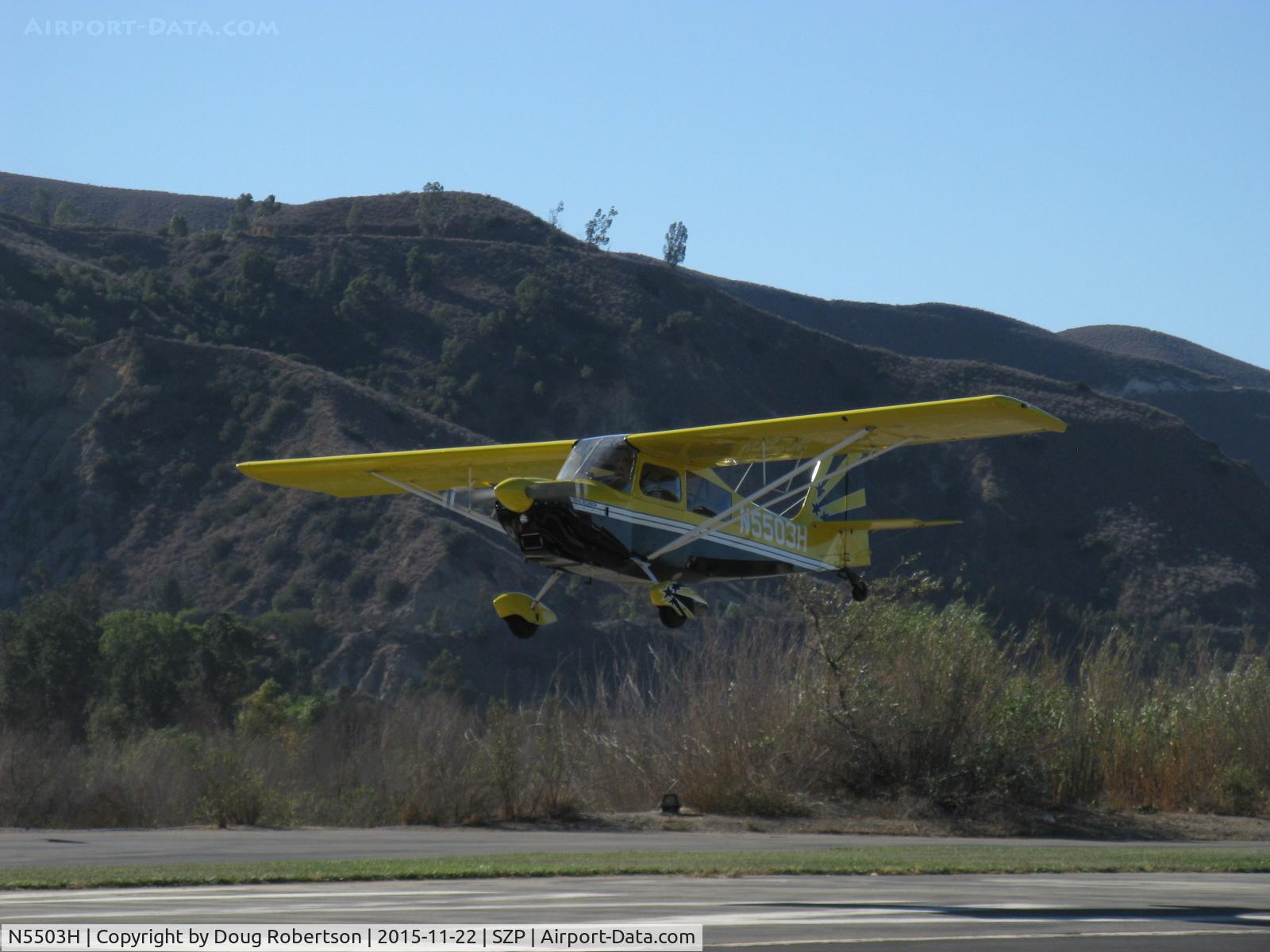 N5503H, 1978 Bellanca 8KCAB Super Decathlon C/N 413-78, 1978 Bellanca 8KCAB SUPER DECATHLON, Lycoming AEIO-360 180 Hp, full inverted systems, on final Rwy 04 in strong Santana gusty crosswind