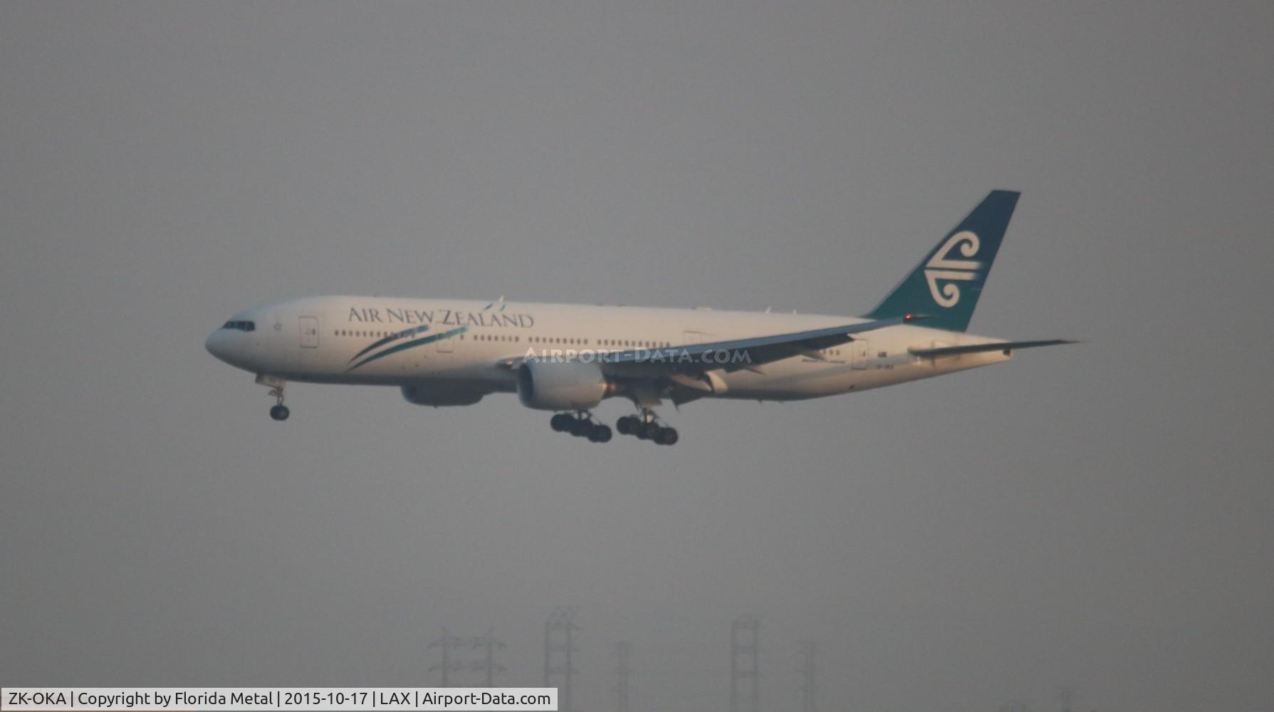 ZK-OKA, 2005 Boeing 777-219/ER C/N 29404, Air New Zealand