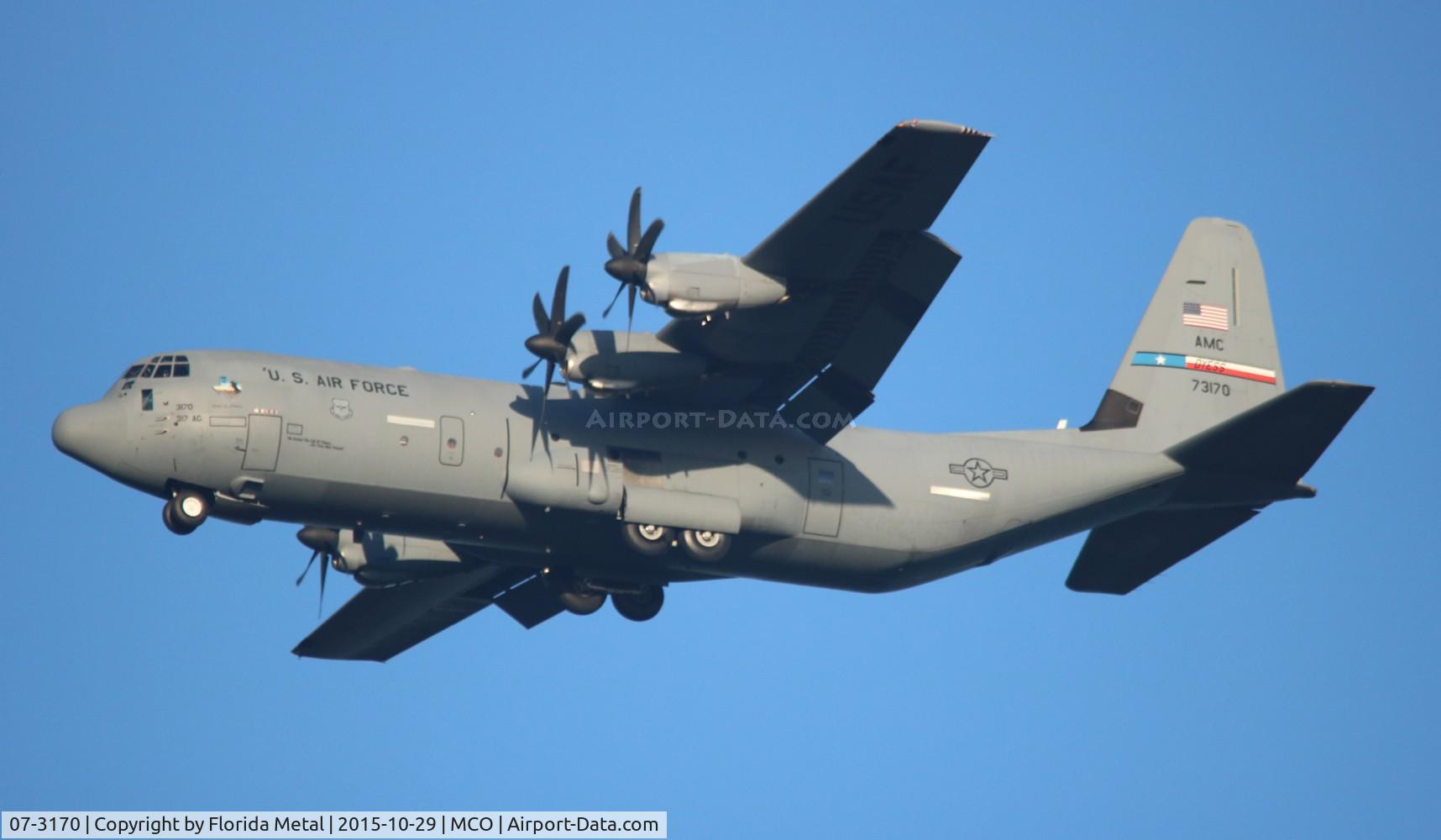 07-3170, 2007 Lockheed Martin C-130J-30 Super Hercules C/N 382-5628, C-130J-30