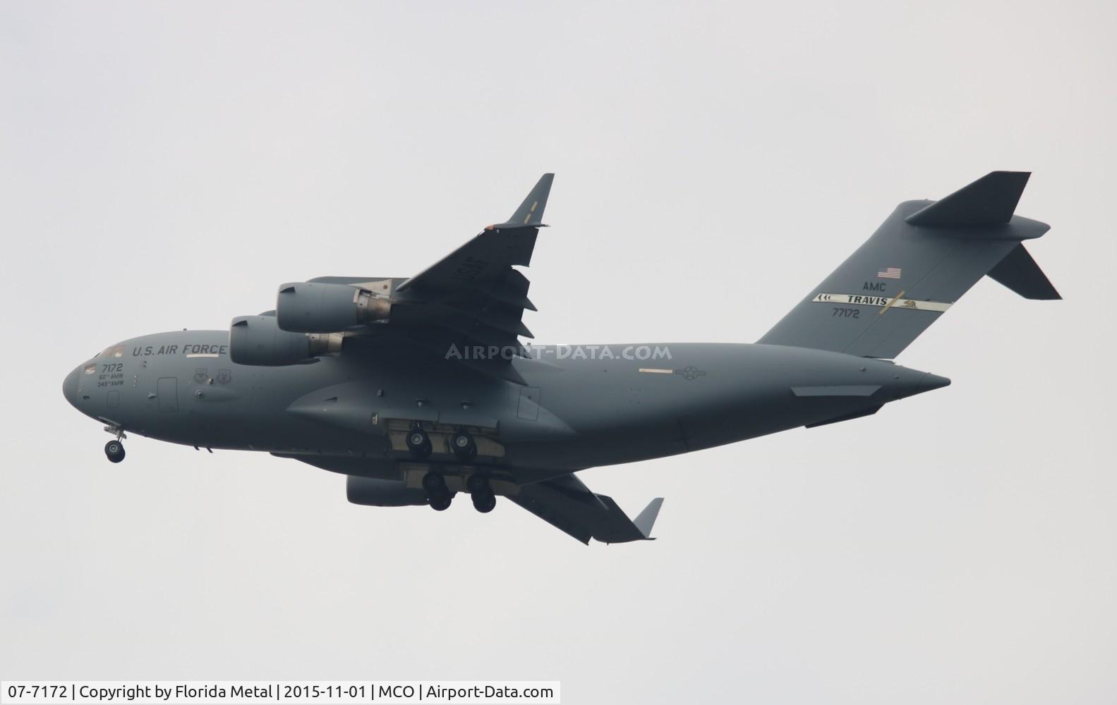 07-7172, 2007 Boeing C-17A Globemaster III C/N 50189/F188/P172, C-17A Globemaster III