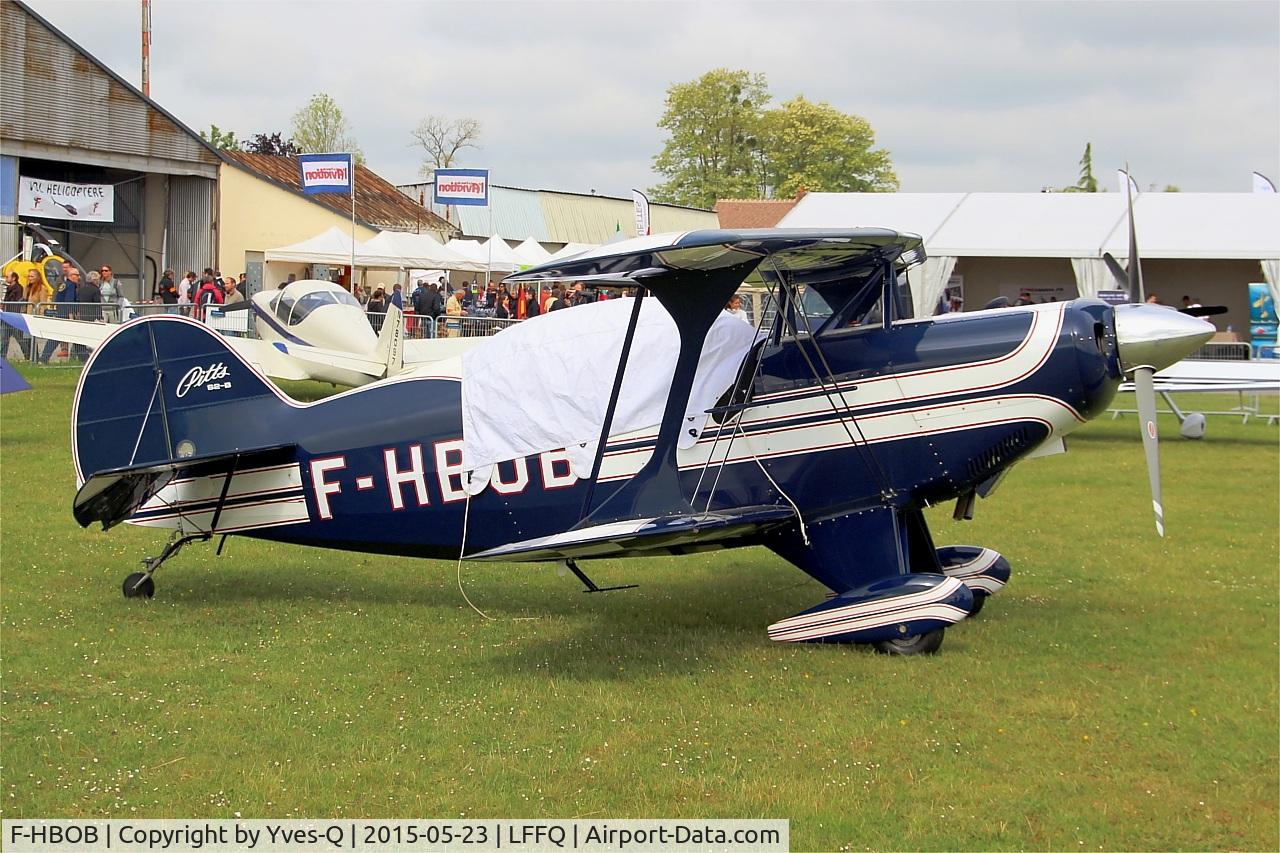 F-HBOB, 1983 Aviat Pitts S-2B Special C/N 5289, Aviat Pitts S-2B, Static display, La Ferté-Alais Airfield (LFFQ) Air Show 2015
