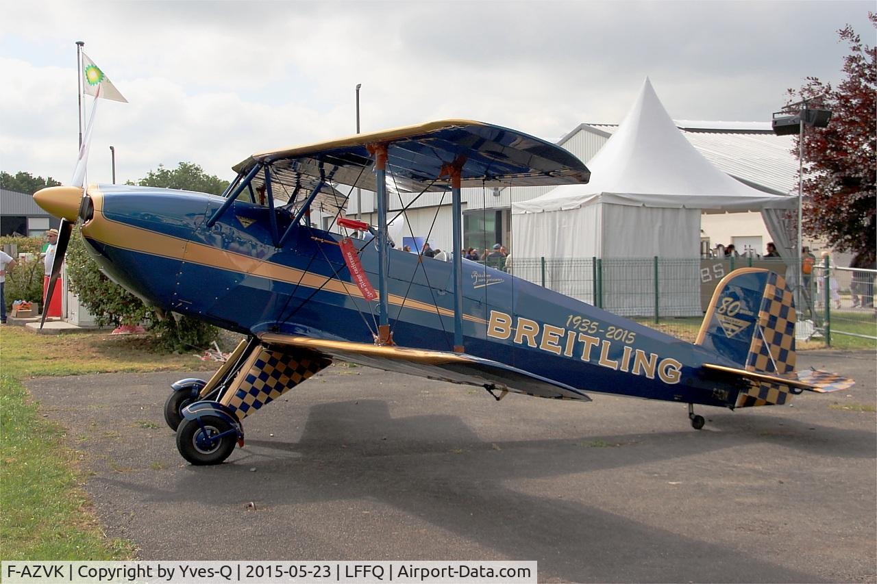 F-AZVK, 1935 Bucker Bu-131 Jungmann C/N 27, Bücker Bu 131B Jungmann, Static display, La Ferté-Alais Airfield (LFFQ) Air show 2015