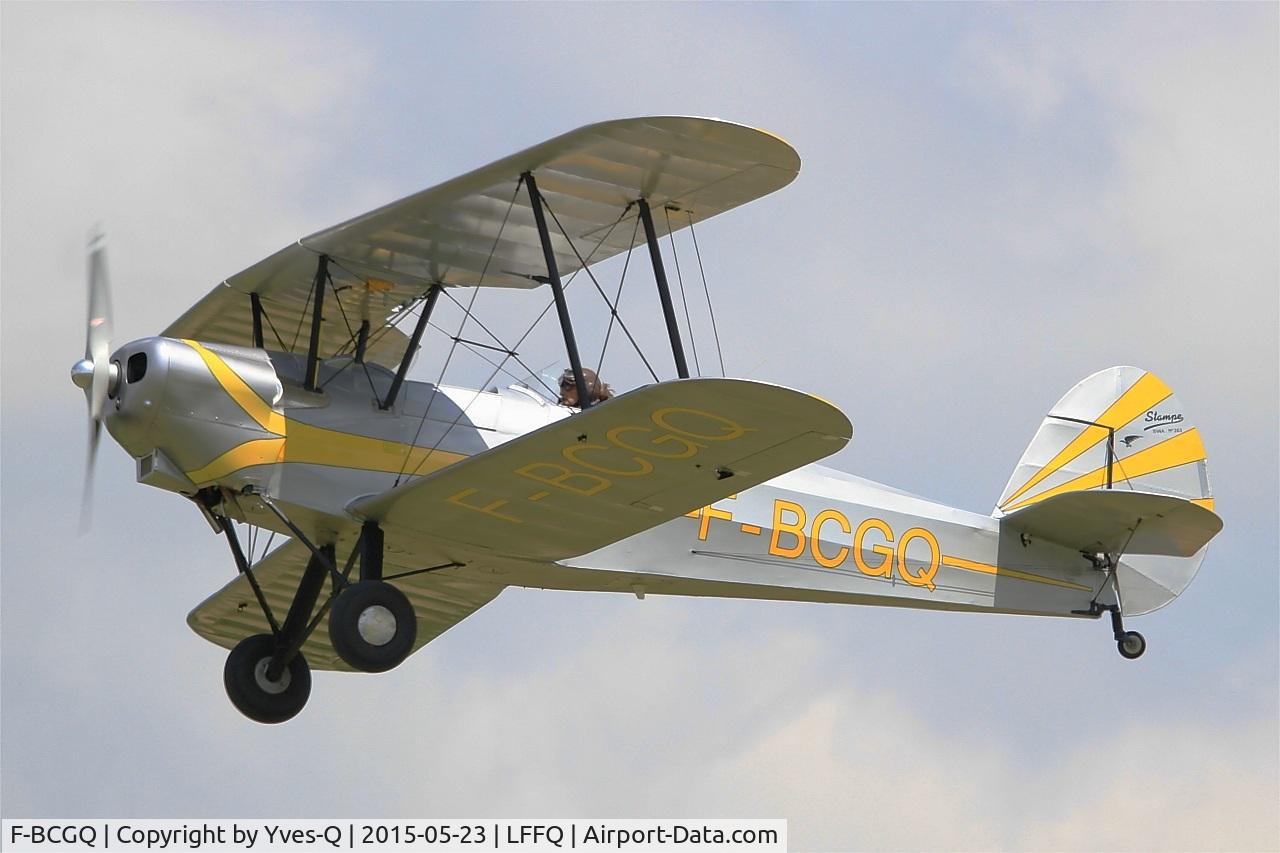 F-BCGQ, Stampe-Vertongen SV-4A C/N 263, Stampe-Vertongen SV-4A, On display, La Ferté-Alais airfield (LFFQ) Air show 2015