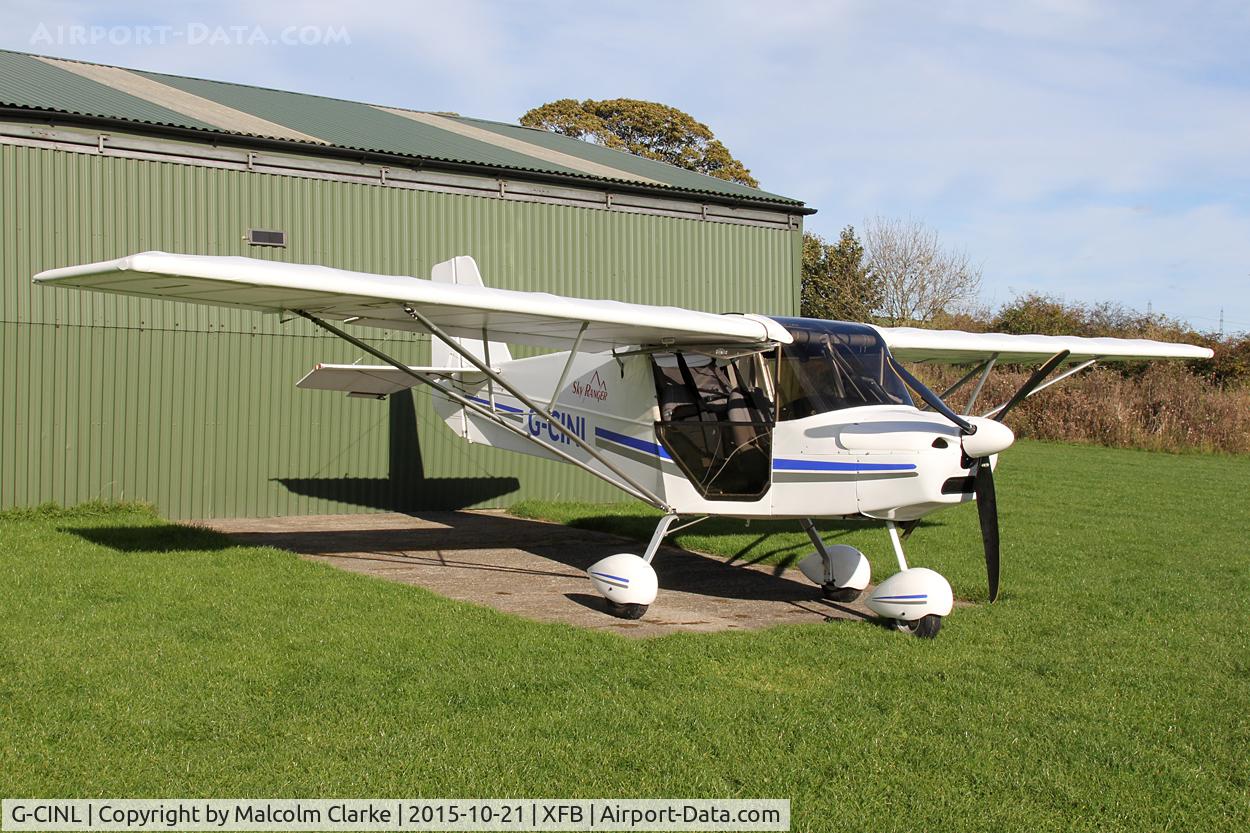 G-CINL, 2015 Skyranger Swift 912S(1) C/N BMAA/HB/647, Skyranger Swift 912S(1), a Fishburn Airfield resident, October 21st 2015.