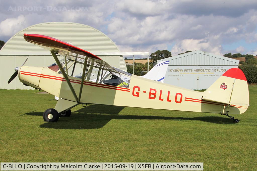 G-BLLO, 1953 Piper L-18C Super Cub (PA-18-95) C/N 18-3099, Piper L-18C Super Cub at Fishburn Airfield, September 19th 2015.
