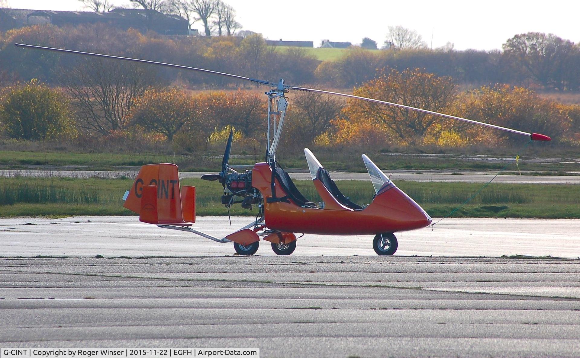 G-CINT, 2014 Rotorsport Uk MTOsport C/N RSUK/MTOS/056, Visiting MTOsport gyroplane. Based at HMS Heron,