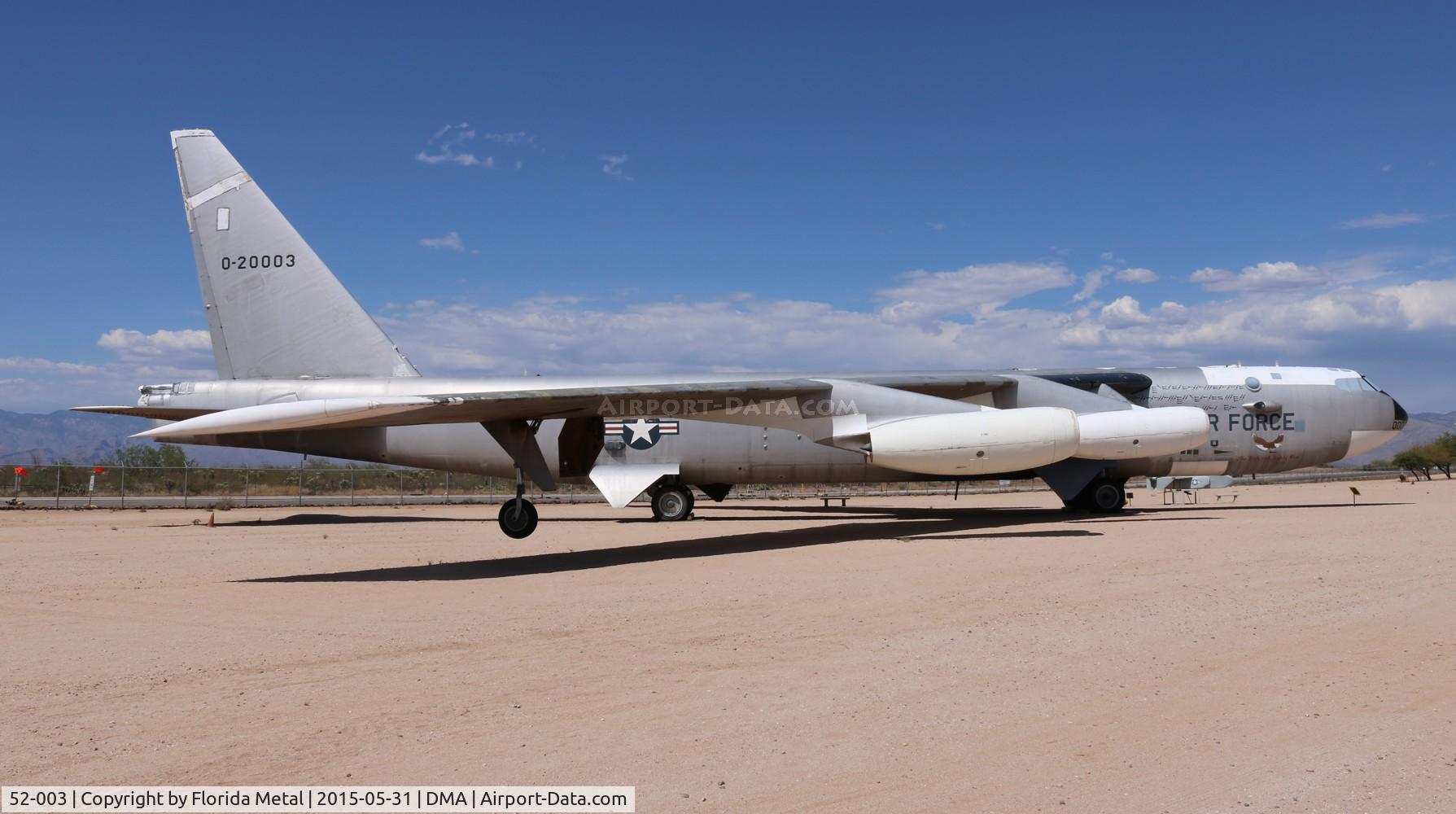 52-003, 1952 Boeing NB-52A Stratofortress C/N 16493, NB-52A Stratofortress