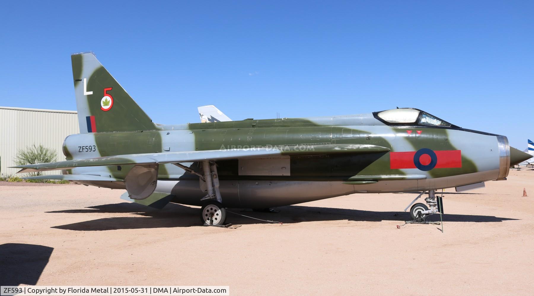 ZF593, 1968 English Electric Lightning F.53 C/N 95298, English Electric Lightning F.53