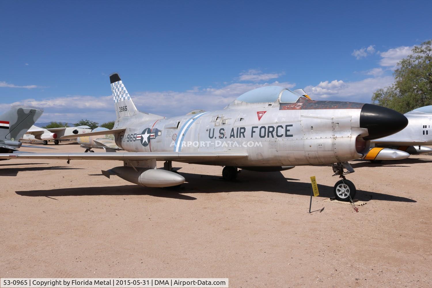 53-0965, 1953 North American F-86L Sabre C/N 201-409, F-86L Sabre