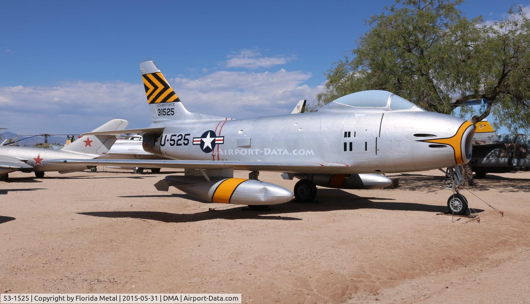 53-1525, 1953 North American F-86H Sabre C/N 203-297, F-86H Sabre