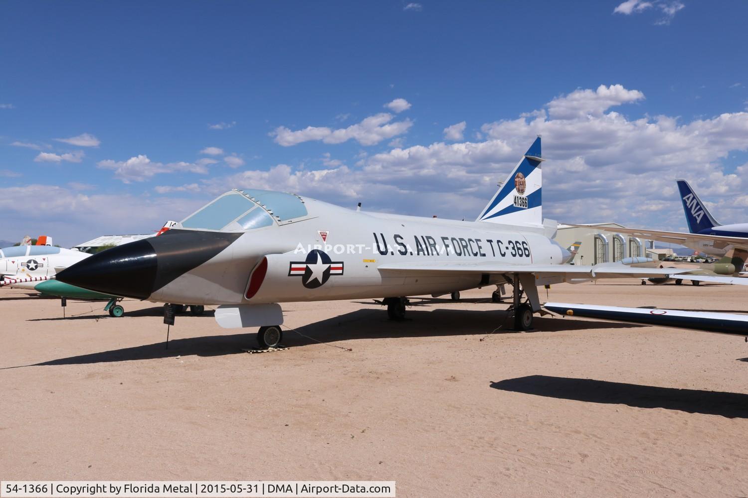54-1366, 1954 Convair TF-102A Delta Dagger C/N Not found 54-1366, TF-102 Delta Dagger
