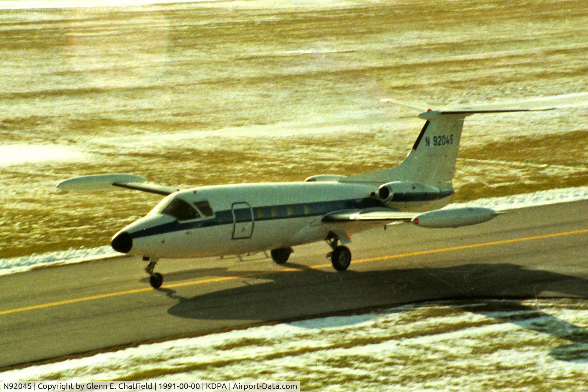N92045, Hamburger Flugzeugbau HFB 320 Hansa Jet C/N 1041, Scanned color negative, difficult to clean up.  Ex German Air Force 16+01