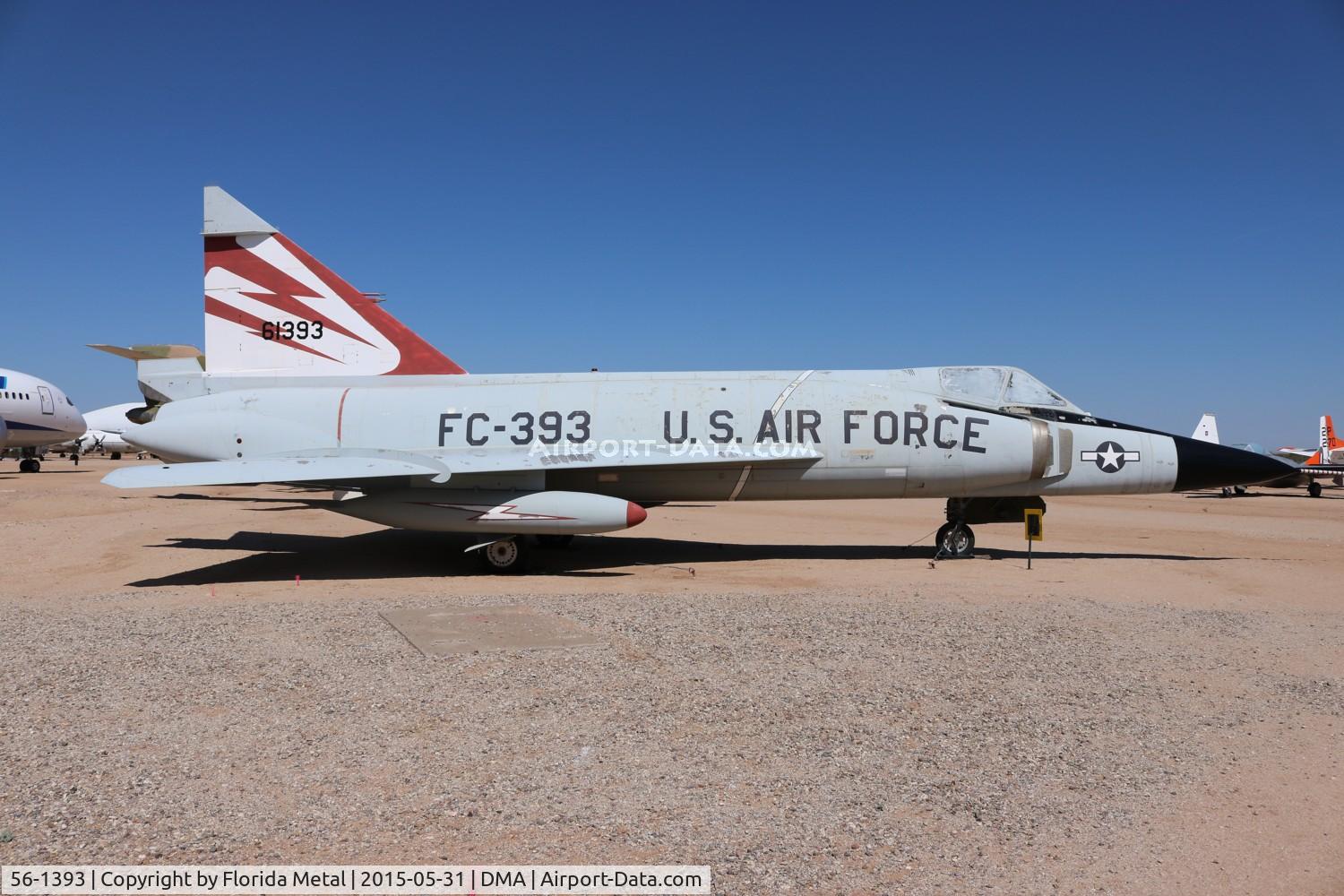 56-1393, 1956 Convair F-102A Delta Dagger C/N 8-10-340, F-102A Delta Dagger