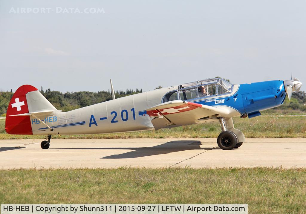 HB-HEB, 1938 Messerschmitt Bf-108B-1 Taifun C/N 1988, Exhibited during FNI Airshow 2015